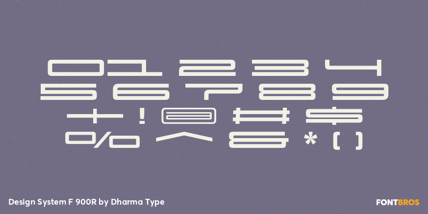 Design System F 900R Font Poster #4
