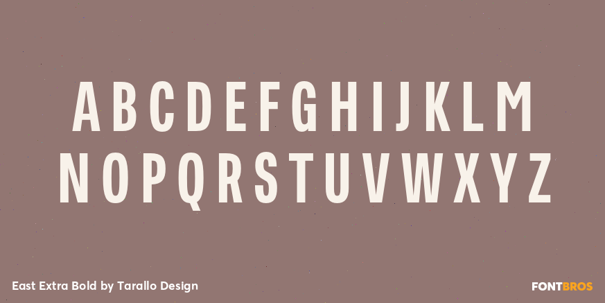 East Extra Bold Font Poster #2