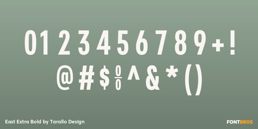 East Extra Bold Font Poster #4