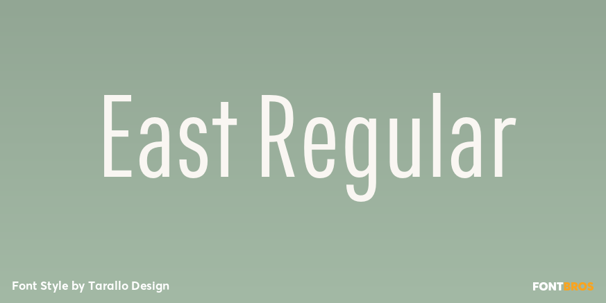 East Regular Font Poster #1