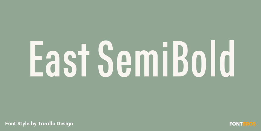 East SemiBold Font Poster #1