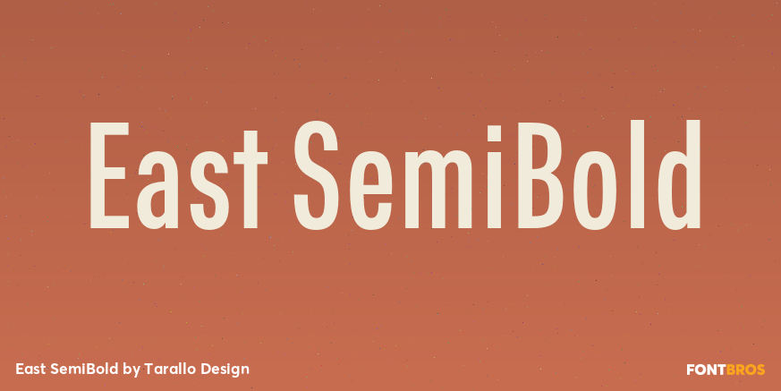 East SemiBold Font Poster #1