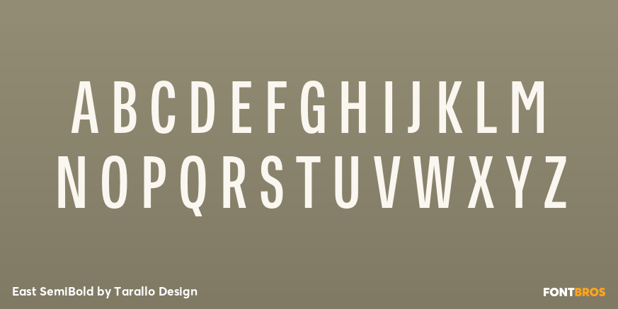 East SemiBold Font Poster #2
