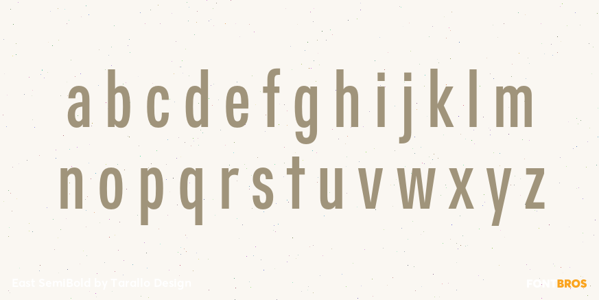 East SemiBold Font Poster #3