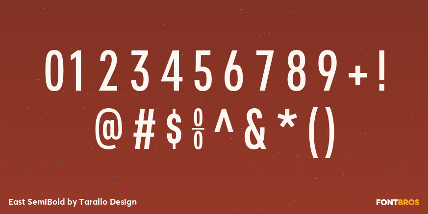 East SemiBold Font Poster #4
