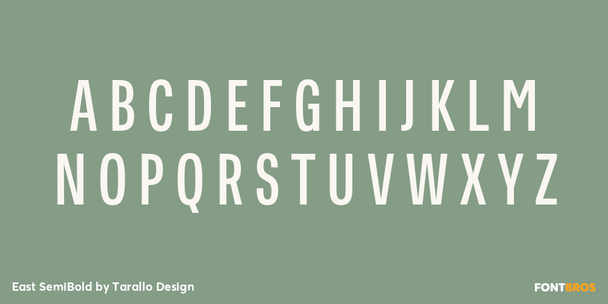 East SemiBold Font Poster #1