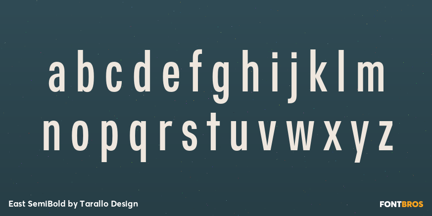 East SemiBold Font Poster #1