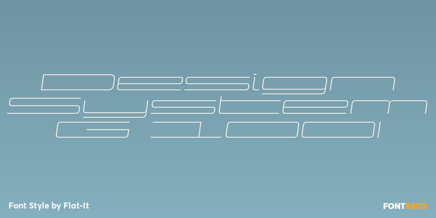 Design System G 100I Font Poster #1