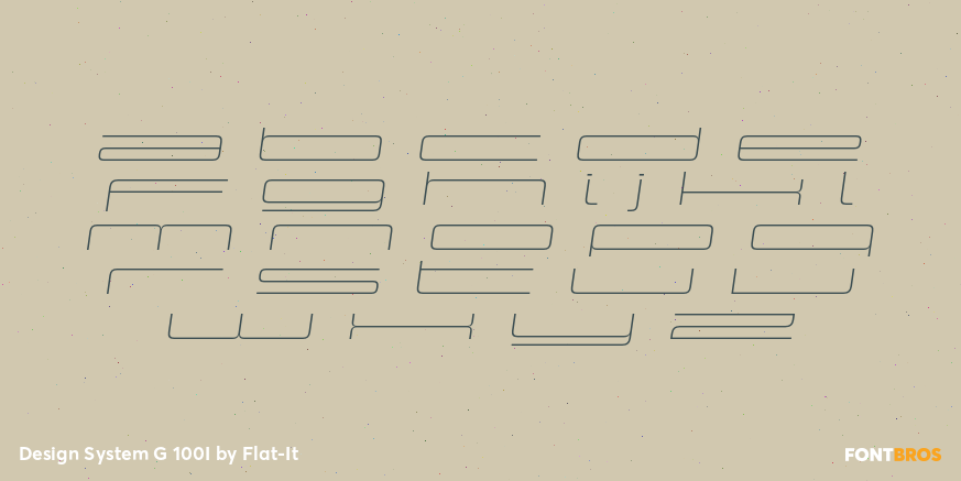 Design System G 100I Font Poster #1