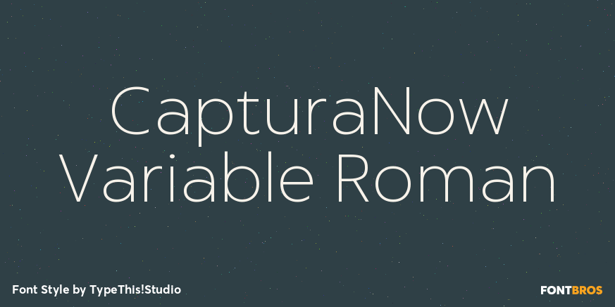 CapturaNow Variable Roman Poster