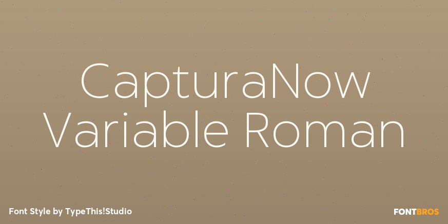 CapturaNow Variable Roman Poster