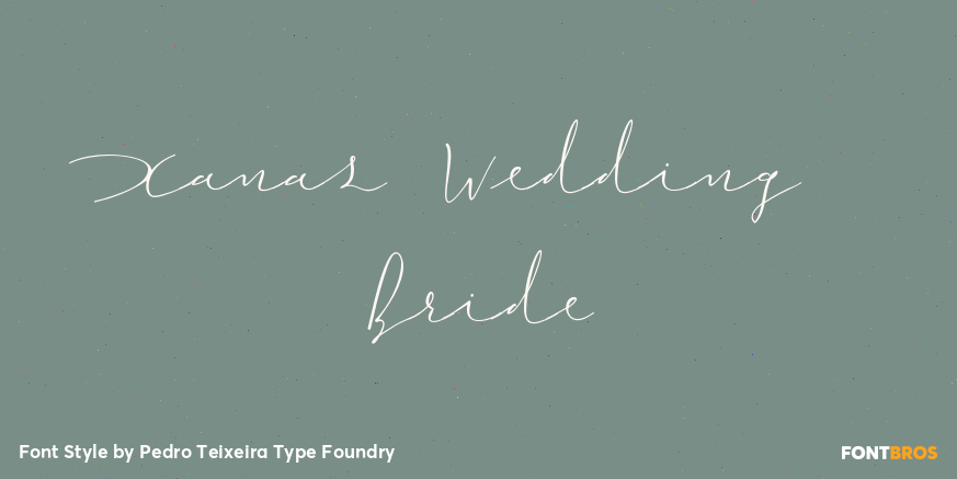 Xanas Wedding Bride Font Poster #1