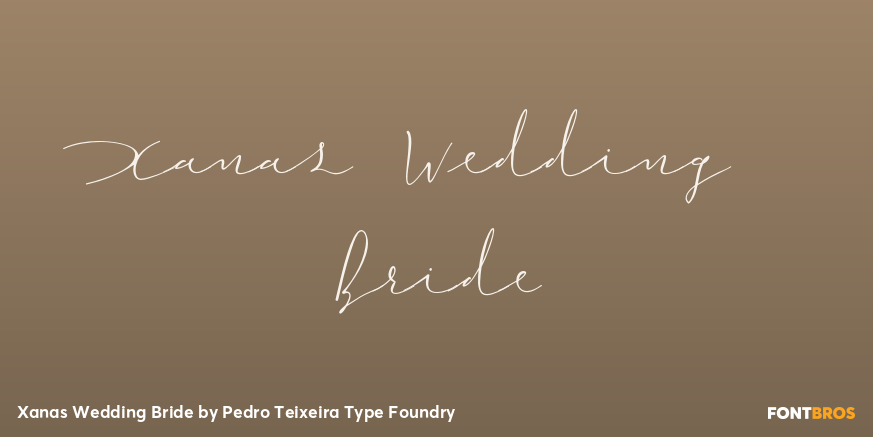 Xanas Wedding Bride Font Poster #1