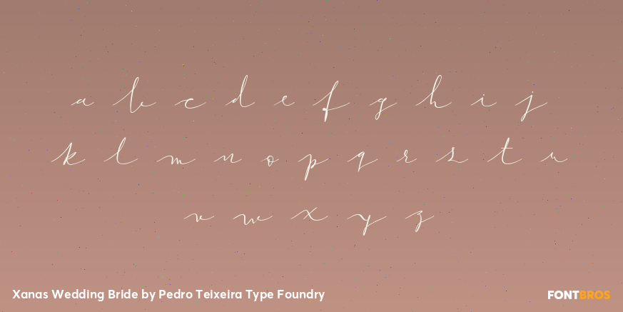 Xanas Wedding Bride Font Poster #3