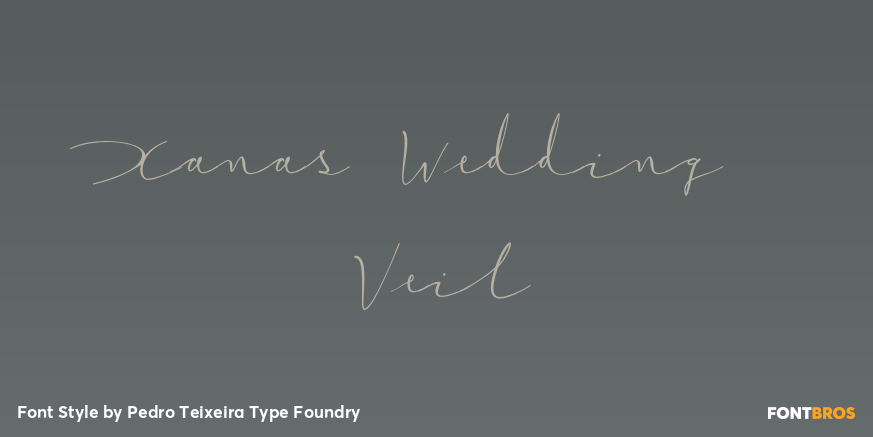 Xanas Wedding Veil Font Poster #1