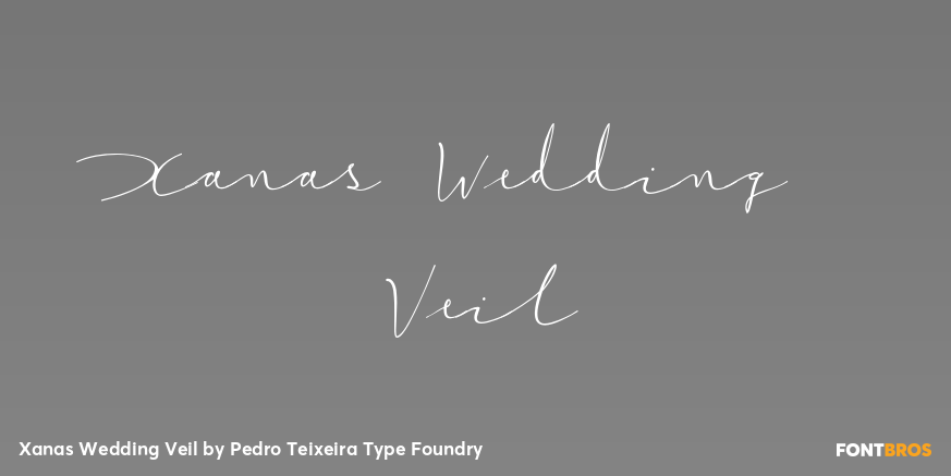 Xanas Wedding Veil Font Poster #1