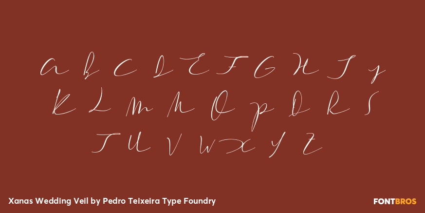 Xanas Wedding Veil Font Poster #2