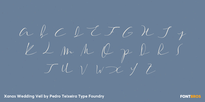 Xanas Wedding Veil Font Poster #1
