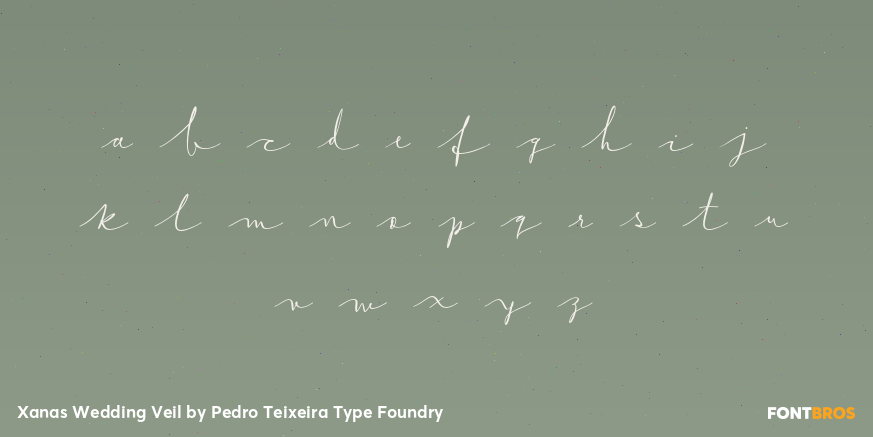 Xanas Wedding Veil Font Poster #1