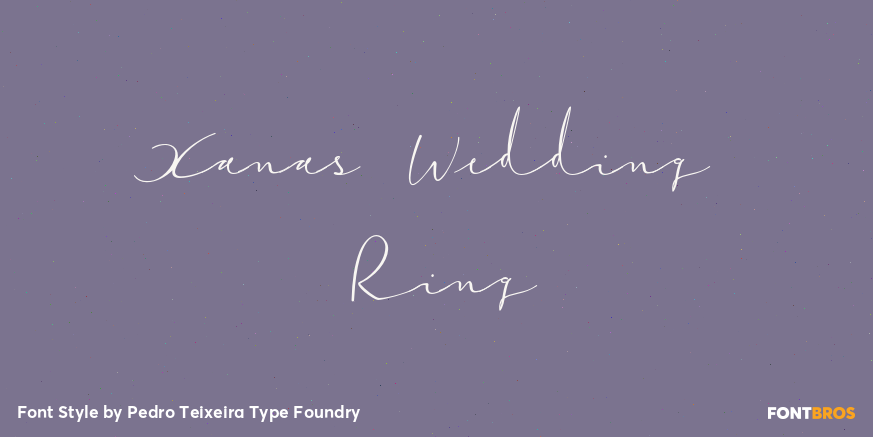 Xanas Wedding Ring Font Poster #1