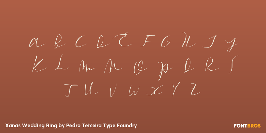 Xanas Wedding Ring Font Poster #2