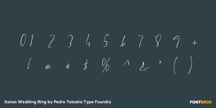 Xanas Wedding Ring Font Poster #4