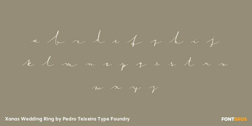 Xanas Wedding Ring Font Poster #1