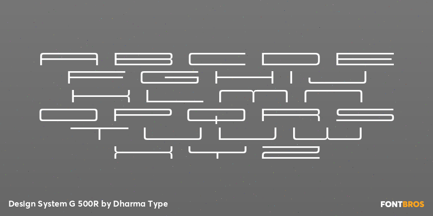 Design System G 500R Font Poster #2