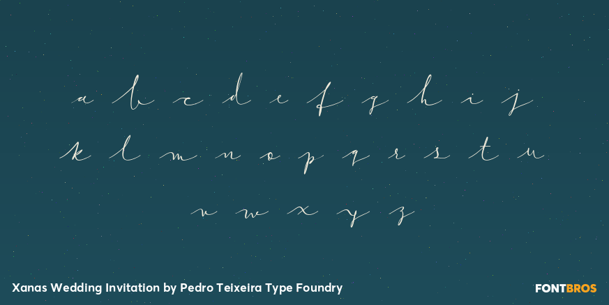 Xanas Wedding Invitation Font Poster #3