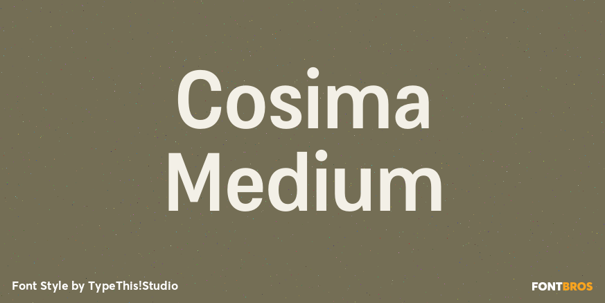 Cosima Medium Font Poster #1
