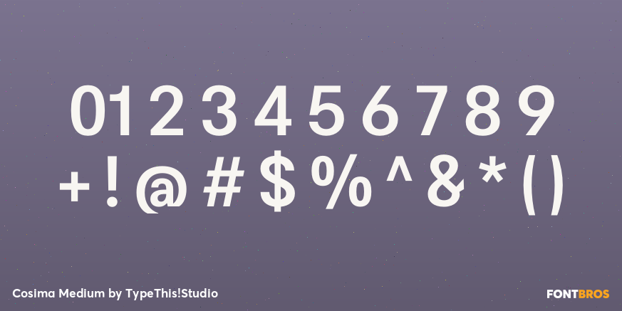 Cosima Medium Font Poster #4