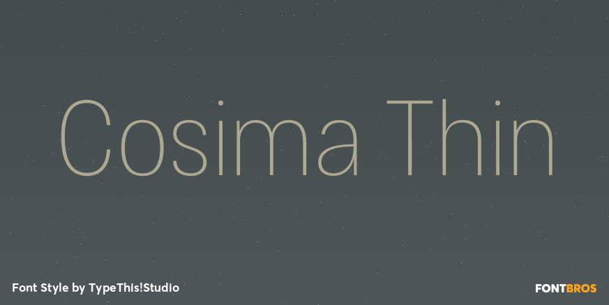Cosima Thin Font Poster #1