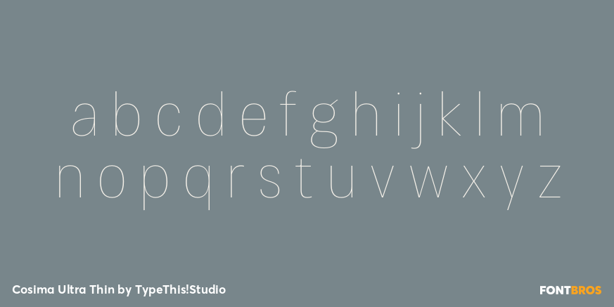 Cosima Ultra Thin Font Poster #1