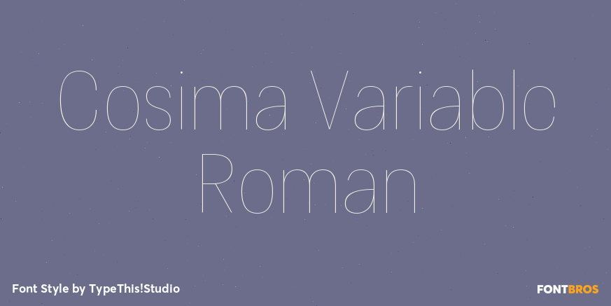 Cosima Variable Roman Poster