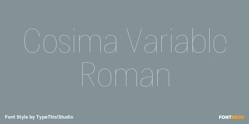 Cosima Variable Roman Poster