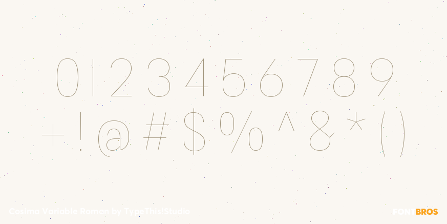 Cosima Variable Roman Font Poster #1