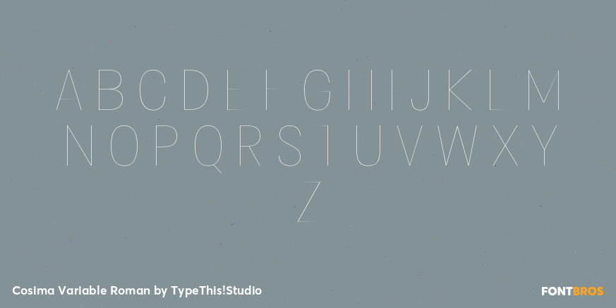 Cosima Variable Roman Font Poster #1