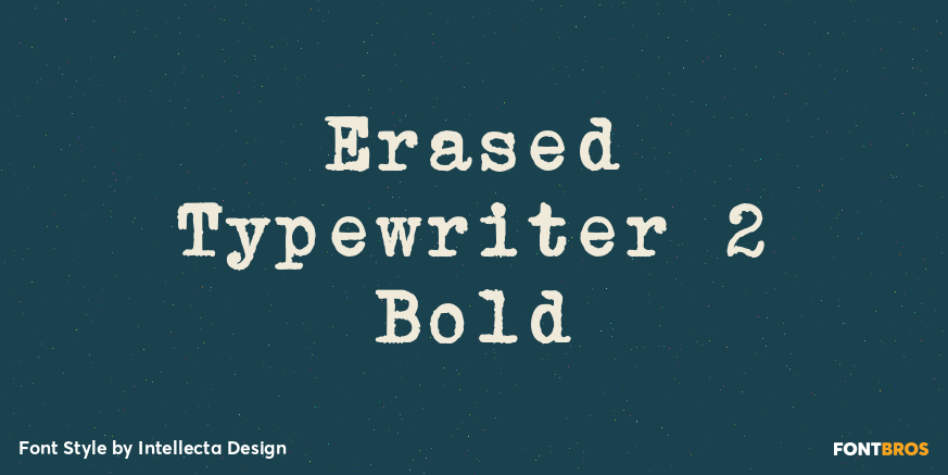 Erased Typewriter 2 Bold Poster