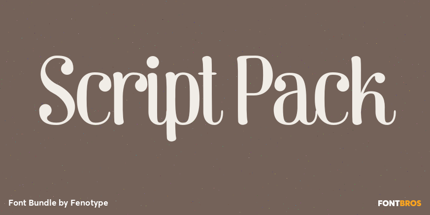 Script Pack Font Poster #1