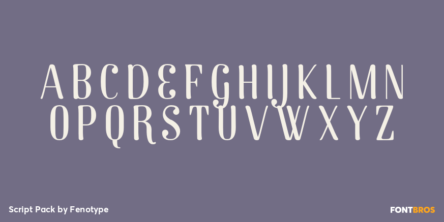 Script Pack Font Poster #2