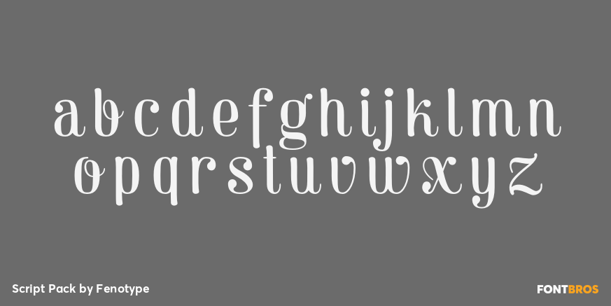 Script Pack Font Poster #3