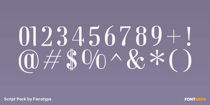 Script Pack Font Poster #4