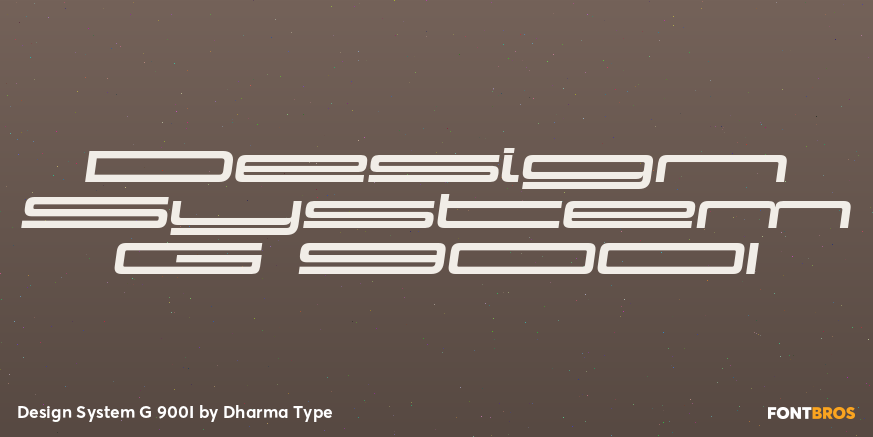 Design System G 900I Font Poster #1