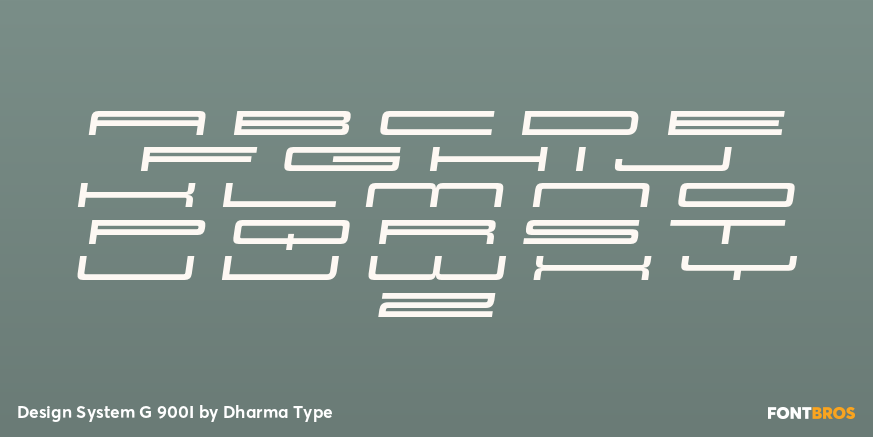 Design System G 900I Font Poster #2