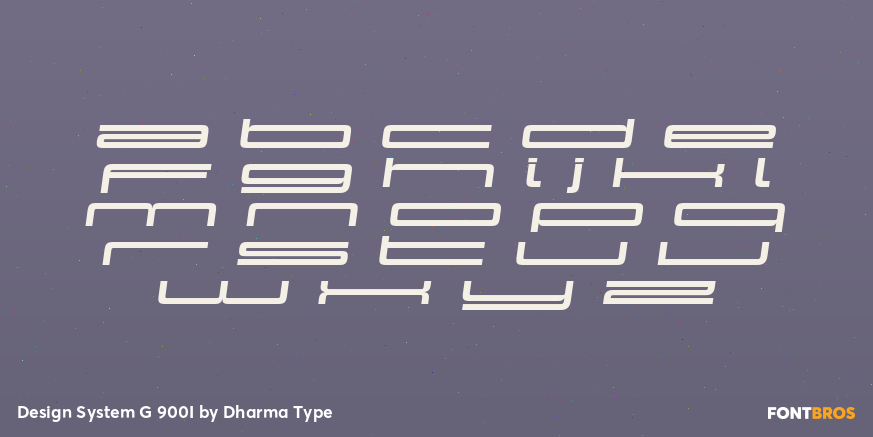 Design System G 900I Font Poster #3