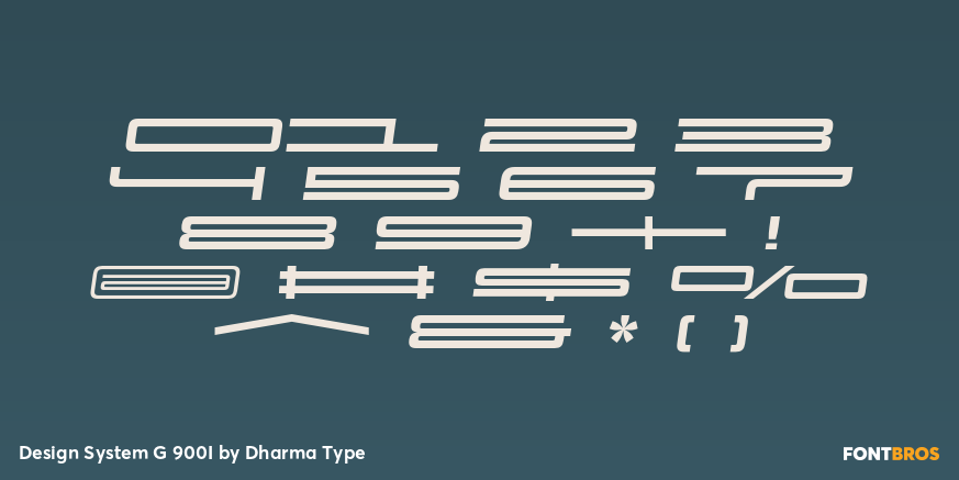 Design System G 900I Font Poster #4