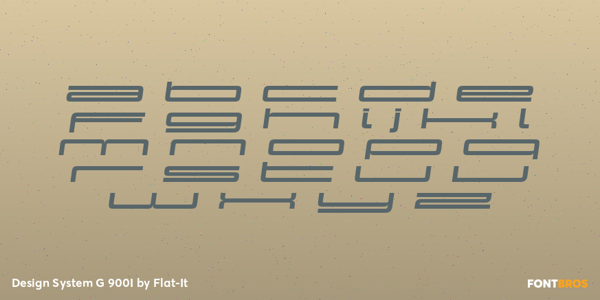 Design System G 900I Font Poster #1