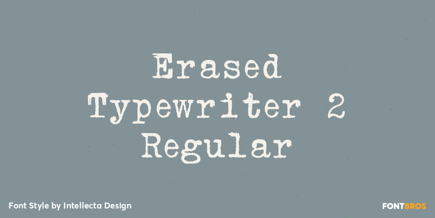 Erased Typewriter 2 Regular Poster