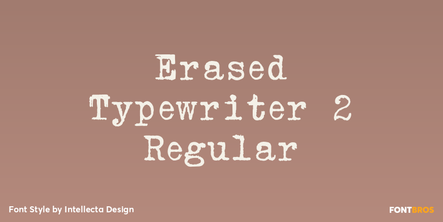 Erased Typewriter 2 Regular Poster