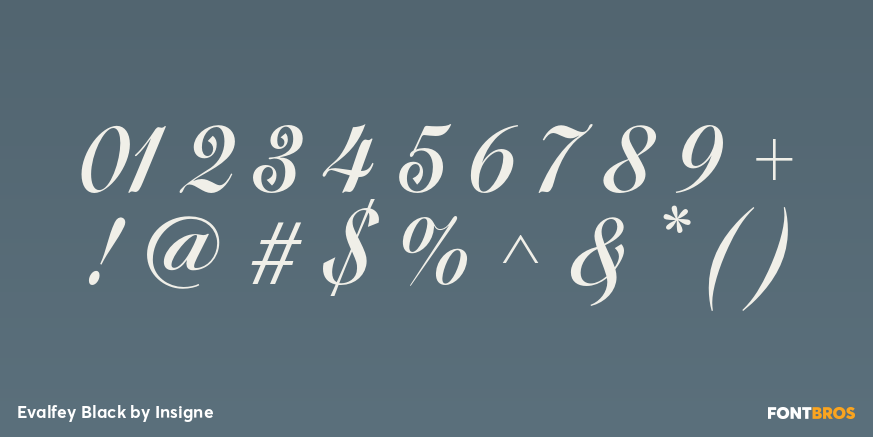 Evalfey Black Font Poster #4